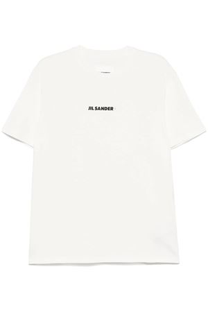 Ecru cotton T-shirt JIL SANDER | J47GC0156J20103102